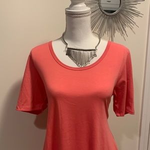LuLaRoe Light Salmon Pink Short Sleeve Tunic Top